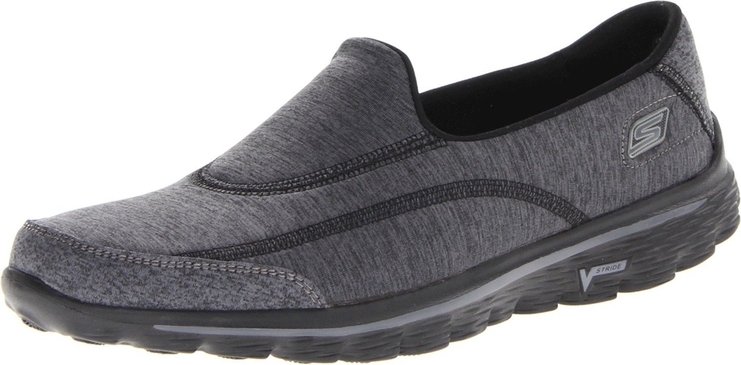 Skechers Performance Women's Go Walk 2 Circuit Slip-On Walking Shoe,Black,7.5 M US