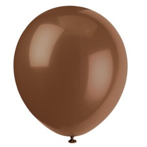 brown latex balloons, 12" (10-pack) - premium-quality & vibrant party decorations, perfect for any celebration