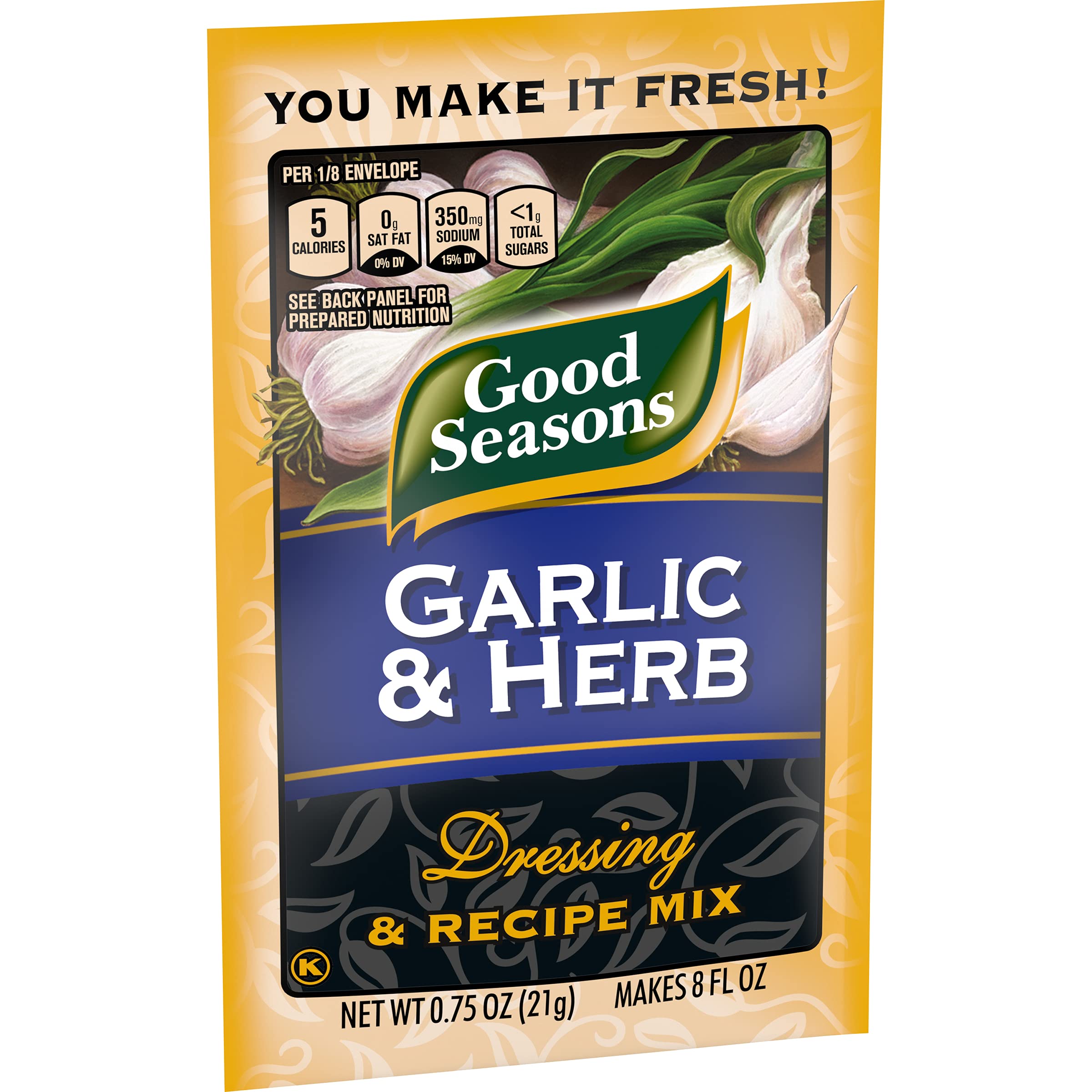 Good Seasons Garlic & Herb Dressing & Recipe Mix, 0.75 OZ