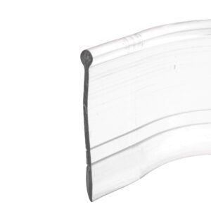prime-line m 6184 vinyl shower door bottom sweep, 37 in. x 1 in. strip, clear (single pack)