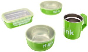 the complete bpa-free feeding set, light green thinkbaby 1 kit