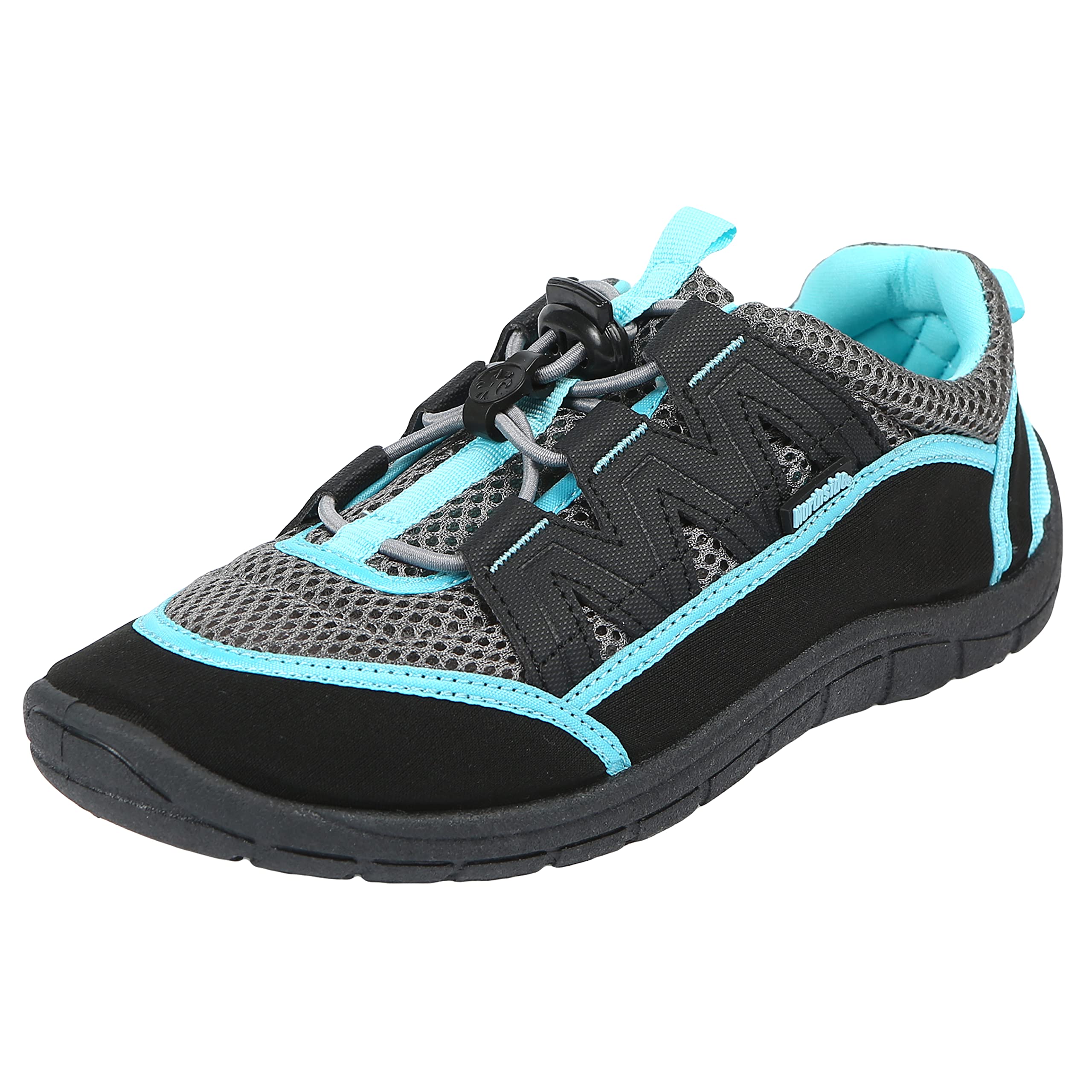 Northside Women's Brille II Water shoe,Black/Aqua,8 M US