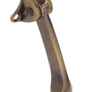 The Hillman Group 851804 4-Inch Kickdown Door Stop, Antique Brass