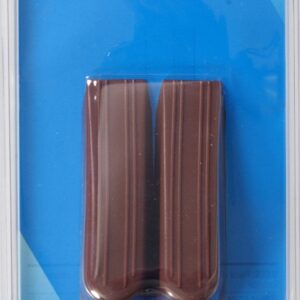 Hardware Essentials 851338 Floor Door Stops Wedges Brown 3" - 2 Pack