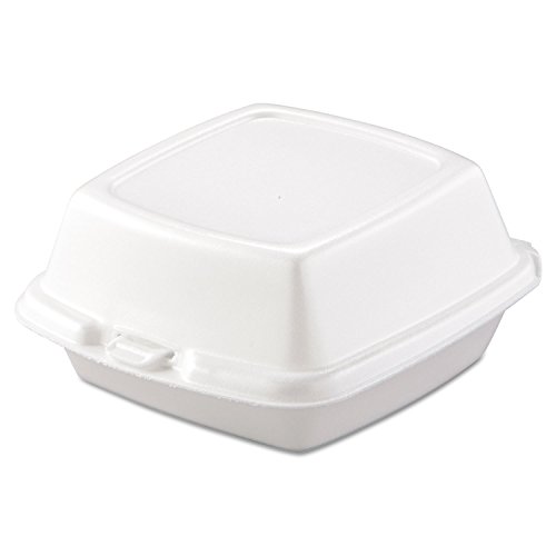 DART 60HT1 Carryout Food Containers Foam 1-Comp 5 7/8 x 6 x 3 White 500/Carton