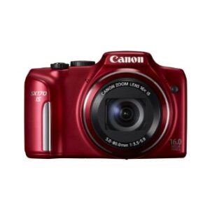 Canon PowerShot SX170 IS 16.0 MP Digital Camera, Red (discontinued by manufacturer)