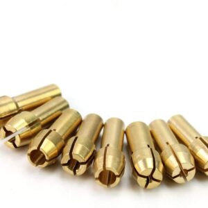 ALLmuis 2 Set of Brass Collet Fits Dremel Rotary Tools Including 1mm/1.6mm/2.3mm/3.2mm