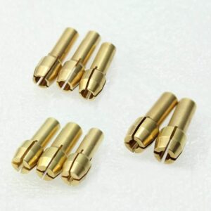 ALLmuis 2 Set of Brass Collet Fits Dremel Rotary Tools Including 1mm/1.6mm/2.3mm/3.2mm