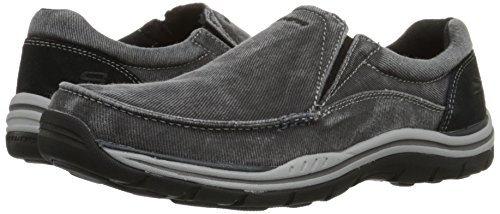 Skechers Men's Expected Avillo Moccasin, Black, 9.5 Medium US