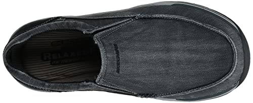 Skechers Men's Expected Avillo Moccasin, Black, 9.5 Medium US