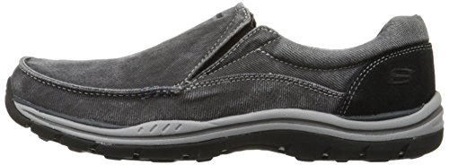 Skechers Men's Expected Avillo Moccasin, Black, 9.5 Medium US