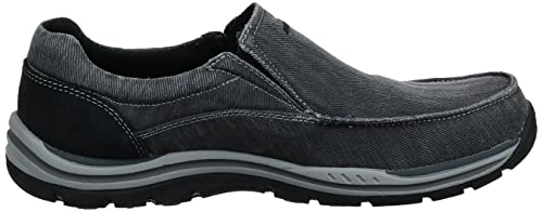 Skechers Men's Expected Avillo Moccasin, Black, 9.5 Medium US