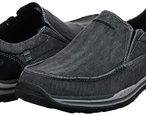 Skechers Men's Expected Avillo Moccasin, Black, 9.5 Medium US