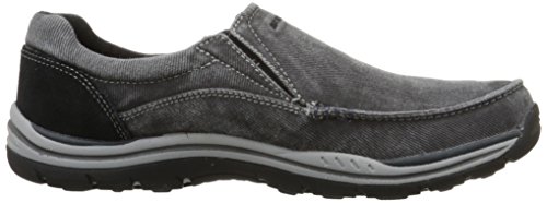 Skechers Men's Expected Avillo Moccasin, Black, 9.5 Medium US