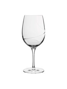 luigi bormioli aero 16.25 oz goblet red wine glasses, set of 6, clear