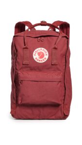 fjallraven women's kanken 15" laptop backpack, ox red, one size