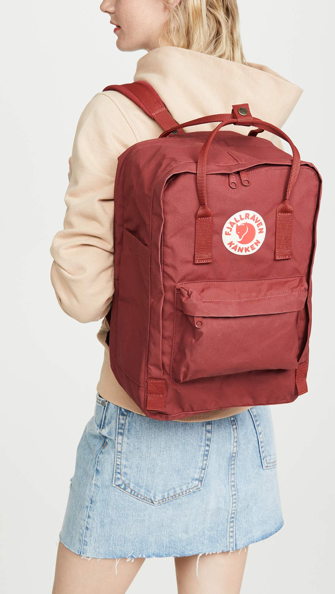 Fjallraven Women's Kanken 15" Laptop Backpack, Ox Red, One Size