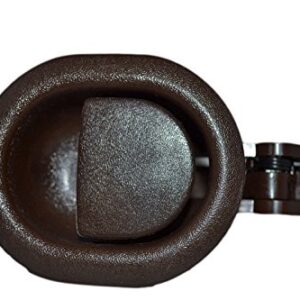 FR Small Oval Recliner Handle no Cable Brown Finish 3mm Barrel Cable Hole