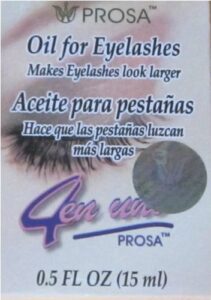 oil for enlarging eyelashes by prosa