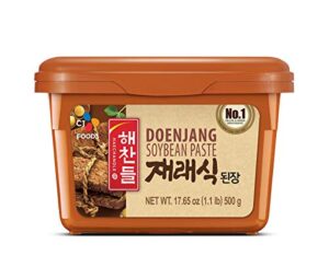 cj haechandle soybean paste, korean doenjang, 500g (1lb),