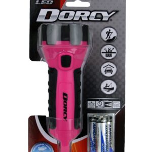 Dorcy 55 Lumen Floating Water Resistant LED Flashlight with Carabineer Clip, Pink ( 41-2509)