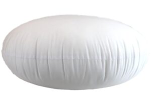 moonrest round pillow insert hypoallergenic polyester form stuffer-0 cotton blend covering for sofa sham, decorative pillow, cushion and bed - 22 inch diameter