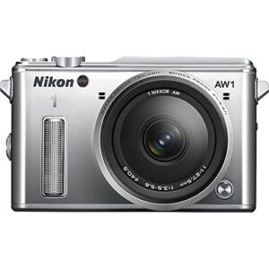 nikon 1 aw1 14.2 mp hd waterproof, shockproof digital camera system with aw 11-27.5mm f/3.5-5.6 1 nikkor lens (silver)