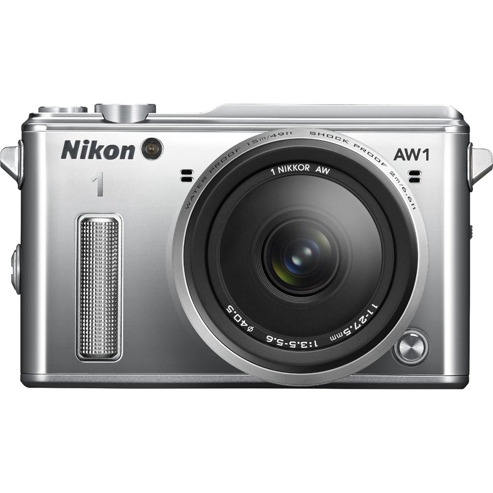 Nikon 1 AW1 14.2 MP HD Waterproof, Shockproof Digital Camera System with AW 11-27.5mm f/3.5-5.6 1 NIKKOR Lens (Black)