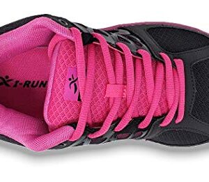 I-RUNNER Woman Sophia Black/Pink Leather/Mesh 9 Medium (B) US