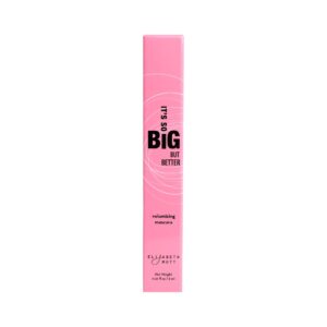 Elizabeth Mott Black Volumizing Smudge-Proof Mascara-Cruelty Free Lengthening Fiber Mascara with Hourglass Wand-Water Resistant,No Clump,Amazing Eyelashes,Safe with Lash Extensions,Full-Size 10ml