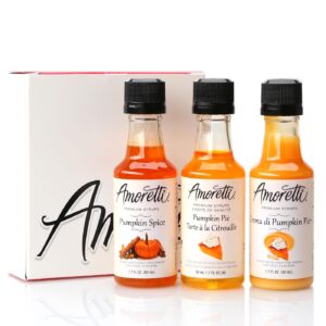 amoretti premium syrups pumpkin 3 pack (50ml)