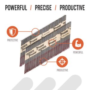 Paslode, Framing Nails, 650839, 30 Degree RounDrive Brite, 3 1/4 inch x .131 Gauge, Smooth, 2,500 per Box