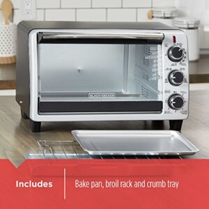 BLACK+DECKER TO1950SBD 6-Slice Convection Countertop Toaster Oven, Includes Bake Pan, Broil Rack & Toasting Rack, Stainless Steel/Black Convection Toaster Oven