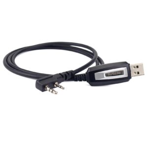 Retevis 2 Pin 2 Way Radio USB Programming Cable Compatible with Retevis RT22 RT21 RT68 RT22S RT19 RT86 RT15 H-777 NR10 RT85 RB89 RB29 Baofeng UV-5R BF-888S Arcshell AR-5 TYT Walkie Talkie(1 Pack)