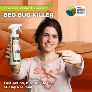 EcoRaider Bed Bug Killer Spray 1 Gallon Jug, Green + Non-Toxic, 100% Kill + Extended Protection