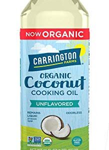 Carrington Farms Gluten & Hexane free, NON-GMO, No Hydrogenated and Trans Fats in a BPA free bottle, Liquid Coconut Cooking oil, Unflavored, 16 Fl Oz