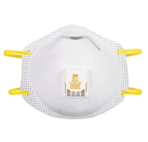 3m 8511 sanding and fiberglass n95 cool flow valved respirator, niosh-approved, relief from dusts and certain particles during sanding, pollen, mold spores, dust particles, 5-pack