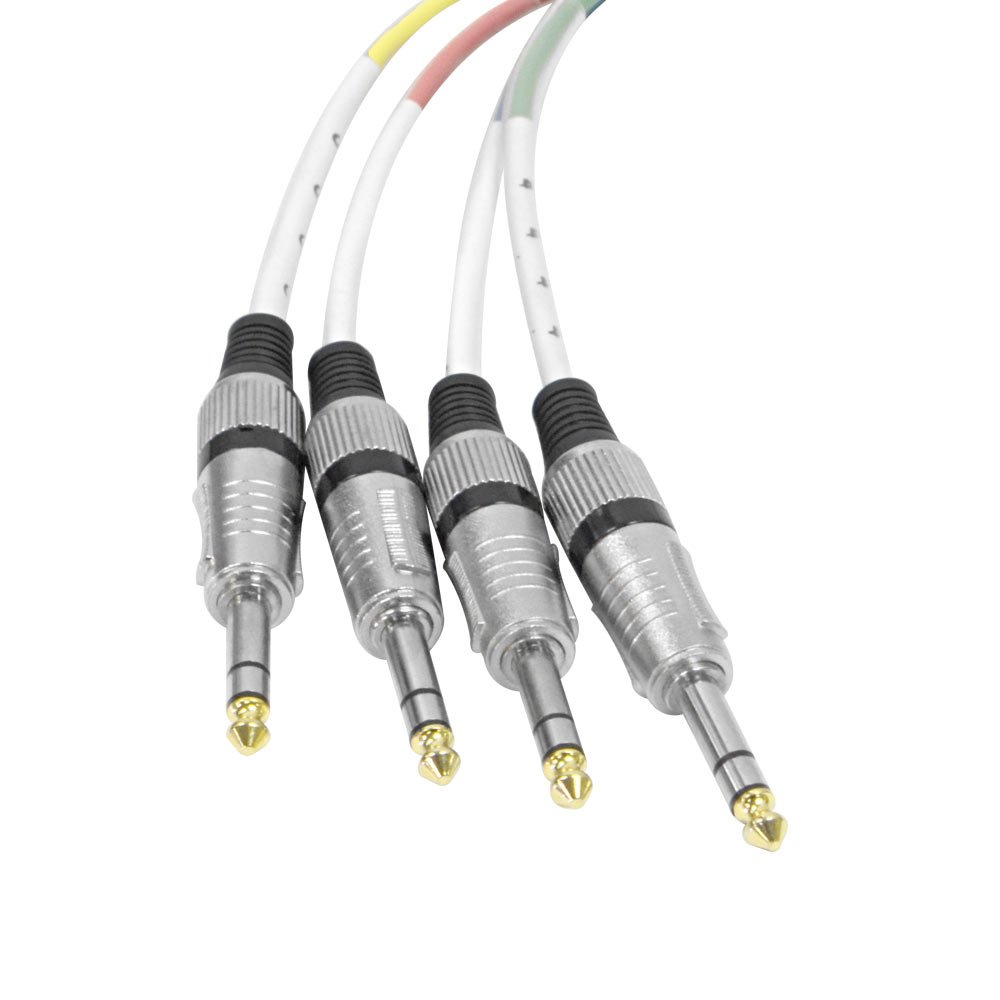 Seismic Audio - SAXT-4x5F - 4 Channel 1/4" TRS to XLR Female Snake Cable - 5 Feet Long - Serviceable Ends - Pro Audio Effects Snake for Live Live, Recording, Studios, and Gigs - Patch, Amp, Mixer,