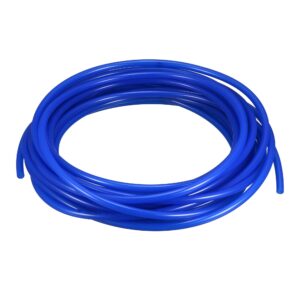 uxcell pneumatic air tubing, 6mm od x 4mm id 9m(29.5ft) pu polyurethane air compressor tubing hose pipe blue