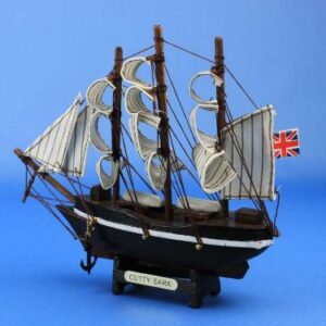 Hampton Nautical Cutty Sark Tall Ship, 7",Brown