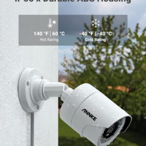 ANNKE Security Camera System, 3K Lite 5-in-1 H.265+ 8CH DVR with 1TB Hard Drive and (4) 1080p (2MP) Weatherproof Surveillance Wired Cams, AI Human/Vehicle Detection, 100ft Night Vision, Email Alert