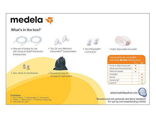 Medela Pump in Style Advanced Double Pumping Kit with Authentic Medela Spare Parts, Includes Breast Shields, Connectors, and Accessory Bag, Made Without BPA