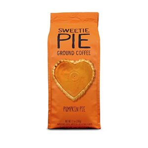 pumpkin pie flavored ground coffee, by paramount roasters, 1-12 ounce package sweetie pie from paramount coffee company