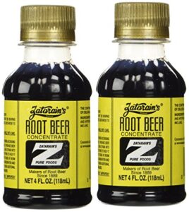zatarains root beer concentrate, 4 ounce bottles (pack of 2)