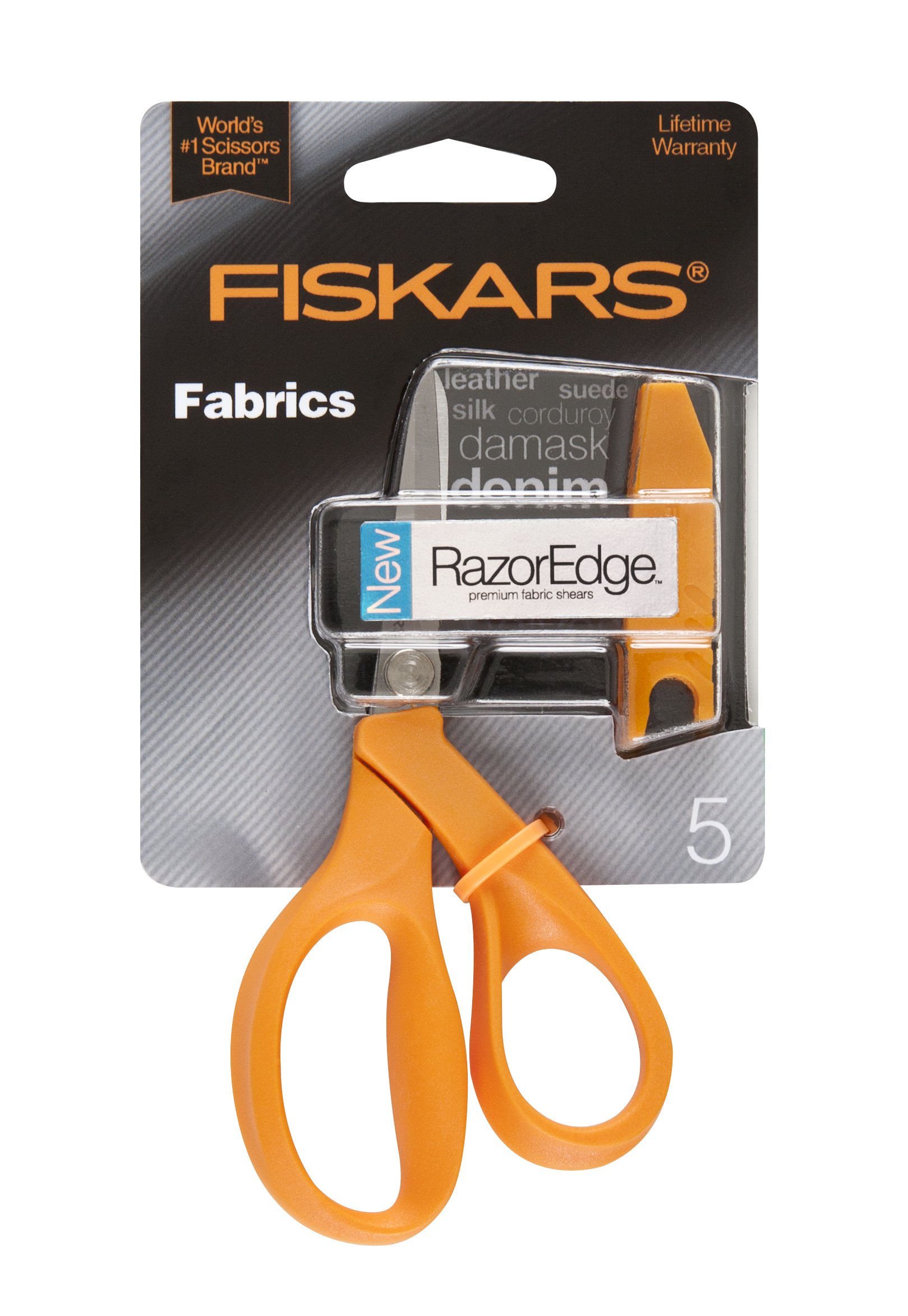 Fiskars Crafts 8150 RazorEdge Fabric Shears, 5-Inch