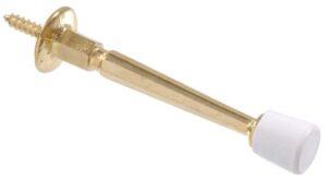 hardware essentials by hillman 852091 utility rigid door stop brass plated
