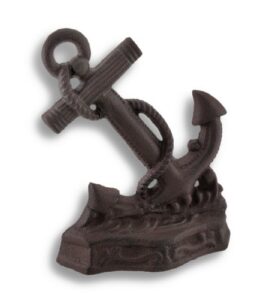 decorative cast iron nautical anchor doorstop