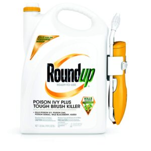 Roundup Ready-To-Use Poison Ivy Plus Tough Brush Killer for Weeds, Grass, Stumps and Vines, Comfort Wand, 1.33 gal.