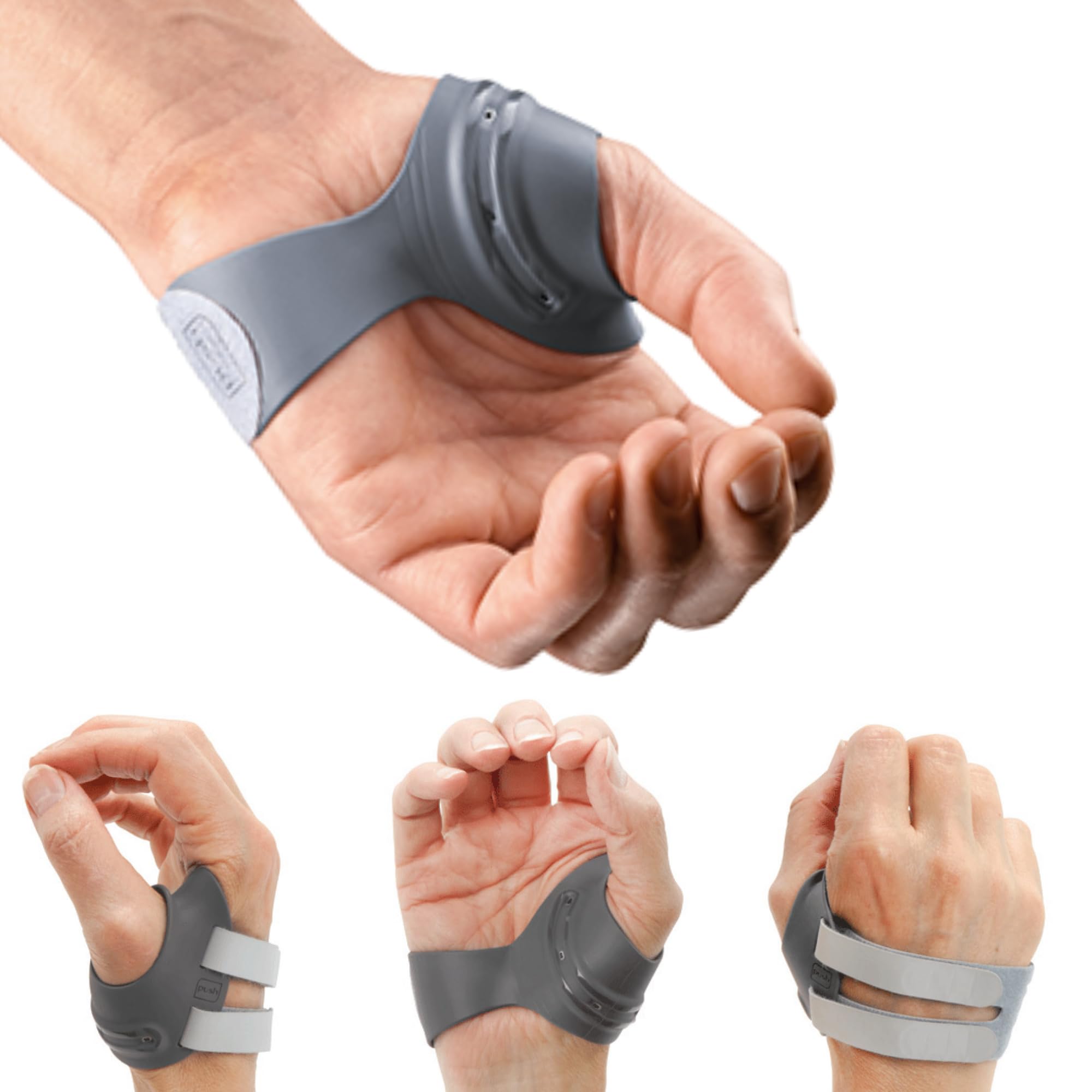 PUSH MetaGrip CMC Thumb Brace for Osteoarthritis CMC Joint Pain. Stabilizes Thumb CMC Joint Without Limiting Hand Function. (Right, Medium)