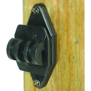 field guardian 100-pack wood post nail on insulator for hi-tensile, black 100 count (pack of 1)